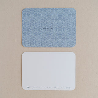 Kindness Letterpress Patterned Notecard Set | Evenfall