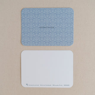 Appreciation Letterpress Patterned Notecard Set | Evenfall