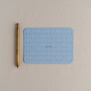 Hello Letterpress Patterned Notecard Set | Evenfall