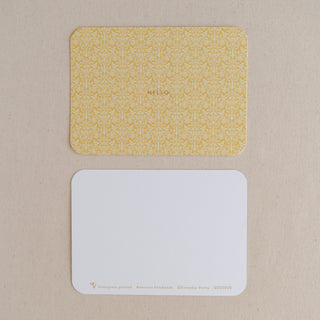 Hello Letterpress Patterned Notecard Set | Thresh