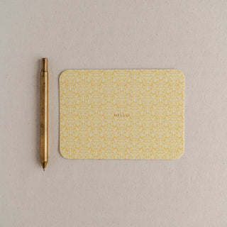 Hello Letterpress Patterned Notecard Set | Thresh