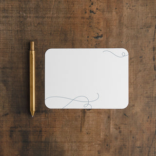 Flourish Letterpress Notecard Set | Evenfall Ink