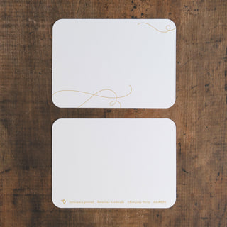 Flourish Letterpress Notecard Set | Thresh Ink