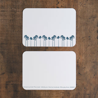 Loblolly Pines Letterpress Notecard Set | Evenfall Ink