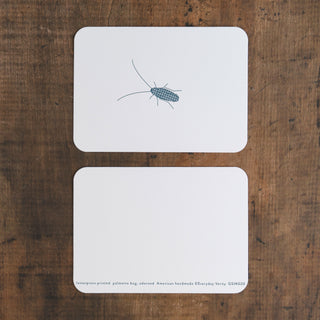 Palmetto Bug Letterpress Notecard Set | Evenfall Ink