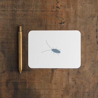 Palmetto Bug Letterpress Notecard Set | Evenfall Ink