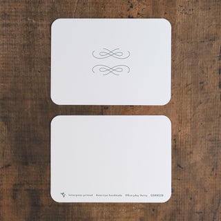 Western Pocket Stitch Letterpress Notecard Set | Evenfall Ink