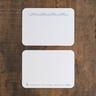 Western Pocket Stitch Letterpress Notecard Set | Evenfall Ink